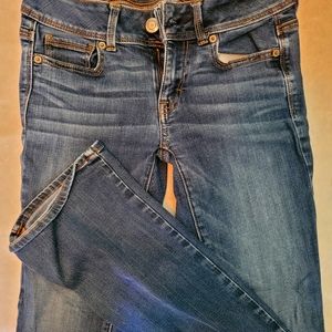 American Eagle Jean's, size 2, x-long, blue